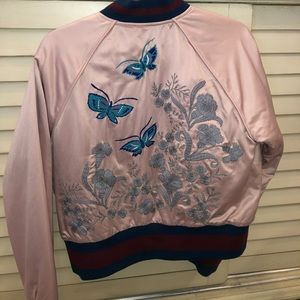Wilfred Aritzia Embroidered Bomber